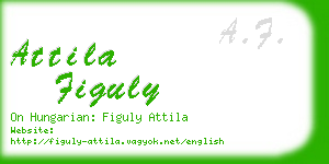 attila figuly business card